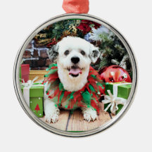 Christmas - ShihPoo - Lucy Ornaments