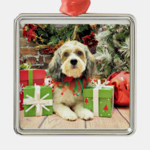 Christmas - ShihPoo - Pepper Christmas Ornaments