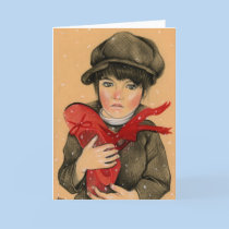 Christmas Shoes Boy Card cards