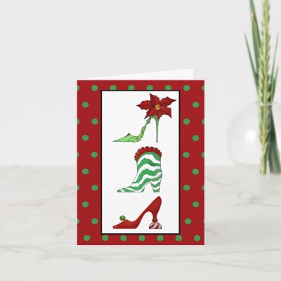 Christmas Shoes Greeting Card