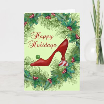 Christmas Shoes Happy Holiday Card