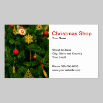 Christmas Shop Business Card business cards
