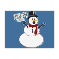 Christmas Shoppers! postcards by IslandVintage Christmas Shoppers! postcards