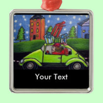 Christmas Shopping Car Gifts ornaments