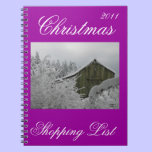Christmas Shopping list Notebook notebooks