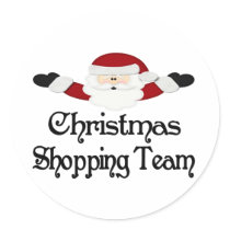 Christmas Shopping Team stickers
