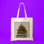 christmas shopping tote bags