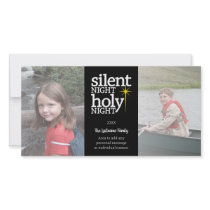 Christmas - Silent Night - 3 photo collage Photo Card