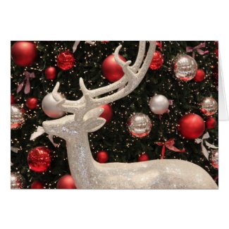 Christmas Silver Reindeer Cards