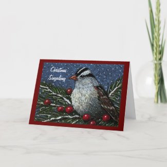 Christmas Singalong, Carols: Bird, Berries, Snow Cards