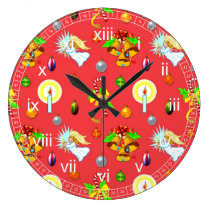 Christmas – Singing Angels & Golden Bells wall clocks
