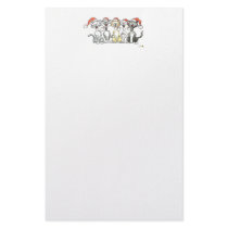 Christmas singing cats stationery by jsoh Christmas singing cats stationery