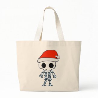 Christmas Skelly Tote Bags