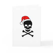 Christmas Skull And Crossbones Greeting Cards