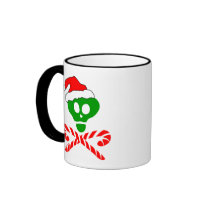 Christmas Skull Crossbones mugs