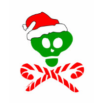 Christmas Skull Crossbones t-shirts