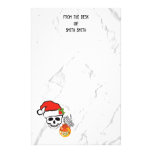 Christmas skull. personalized stationery
