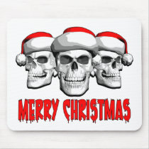 Christmas Skulls mousepads by EvilSkull Christmas Skulls mousepads
