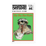 Christmas Sloth Postage Stamp