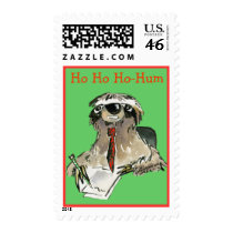 Christmas Sloth Postage Stamp