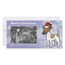 Christmas Smooth Fox Terrier Photo Card