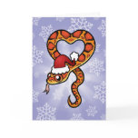 Christmas Snake Greeting Card