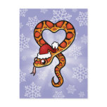 Christmas Snake Post Card