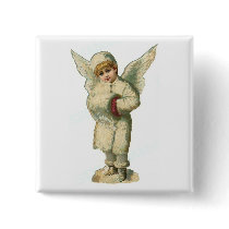Christmas Snow Angel buttons