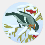 Christmas Snow Bird Seals Sticker
