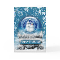 Christmas Snow Globe Greeting Card