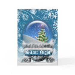 Christmas Snow Globe Greeting Card card