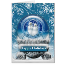Christmas Snow Globe Greeting Card