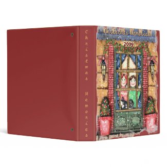 Christmas Snow Scene Scrapbook Photo Binder binder