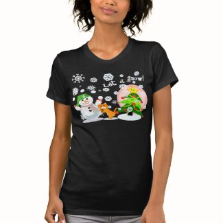 Christmas Snow Scene T-Shirt