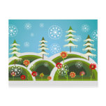 Christmas Snowfall Post Card