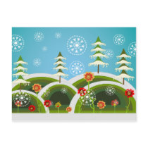 Christmas Snowfall postcards by PeppersPolishMafia Christmas Snowfall postcards