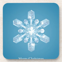 Christmas snowflake coasters