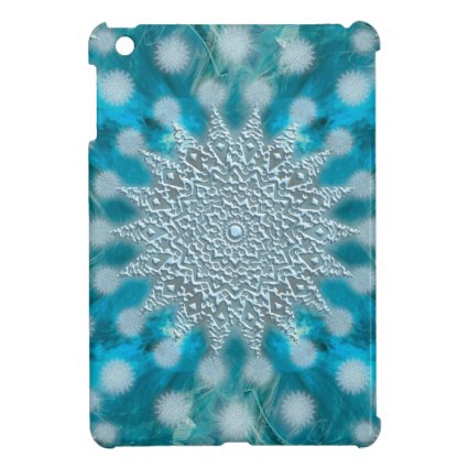 Christmas Snowflake Fractal Art iPad Mini Covers