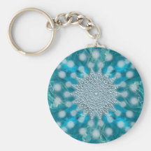 Christmas Snowflake Fractal Keychain