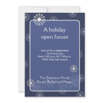 CHRISTMAS Snowflake Holiday Open House Party invitations by allpetscherished CHRISTMAS Snowflake Holiday Open House Party invitations