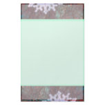 Christmas snowflake in red and green customized stationery