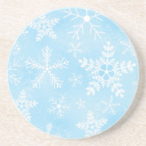 Christmas Snowflake Pattern Beverage Coasters