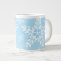 Christmas Snowflake Pattern Extra Large Mugs