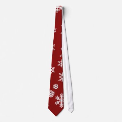 Christmas Snowflake tie