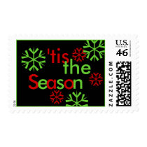 Christmas Snowflake "'tis the Season" Postage postage
