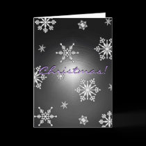 Christmas Snowflakes Black And Grey In English I cards by Yve_13 Christmas Snowflakes Black And Grey In English I cards