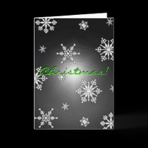 Christmas Snowflakes Black And Grey In English I cards by Yve_13 Christmas Snowflakes Black And Grey In English I cards