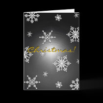 Christmas Snowflakes Black And Grey In English I cards by Yve_13 Christmas Snowflakes Black And Grey In English I cards