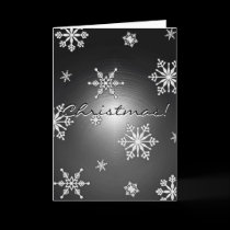Christmas Snowflakes Black And Grey In English I cards by Yve_13 Christmas Snowflakes Black And Grey In English I cards