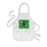 Christmas snowflakes cardinal aprons